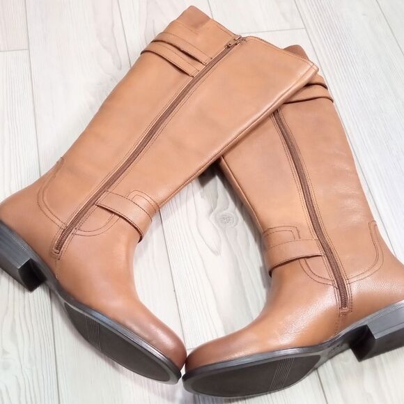 (T-4123) Women's Naturalizer Jessie Wide Calf Riding Boot Sz 8 - Picture 10 of 12